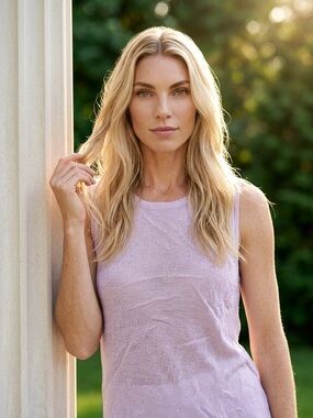 Garage Lavender Knit Tank Top - Women